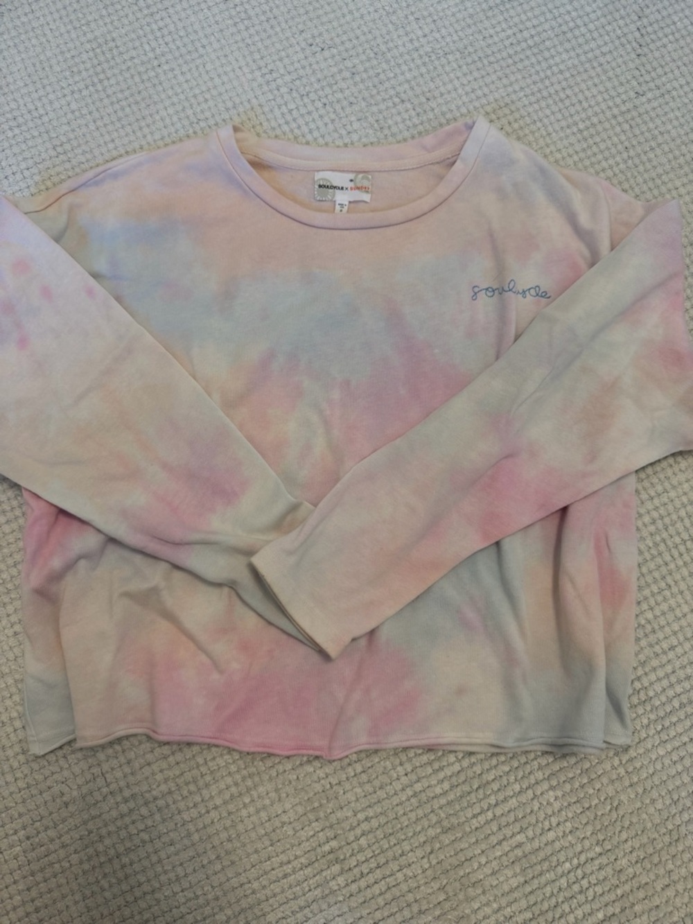Sundry x SoulCycle tie dye sweatshirt